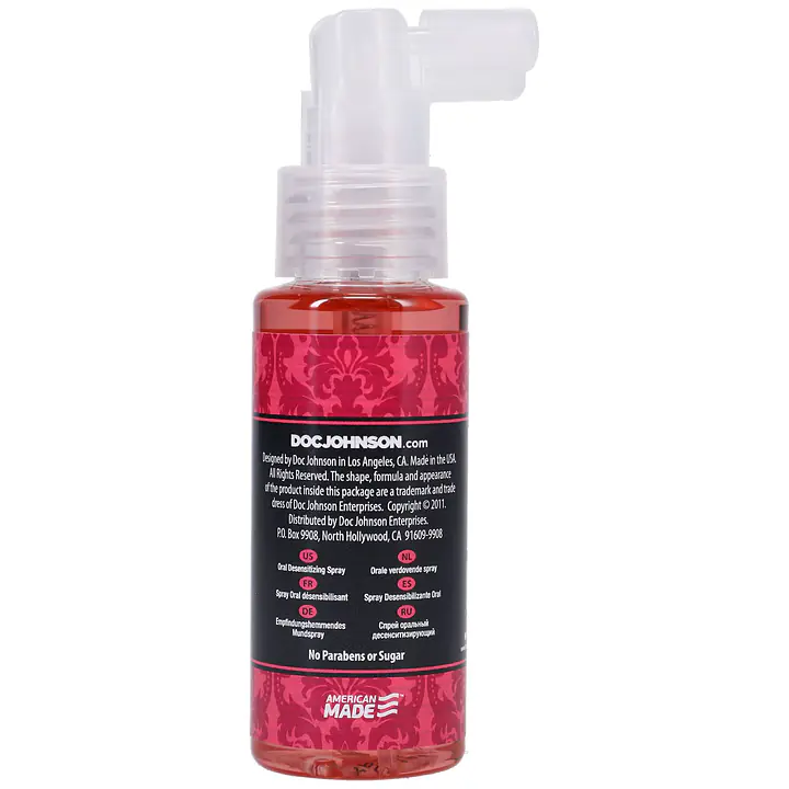 Спрей для мінету Doc Johnson GoodHead DeepThroat Spray - Sweet Strawberry 59 мл для глибокого мінету - Master