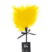 Лоскітка зі шльопалкою Піка Art of Sex – Puff Peak, жовта - Master