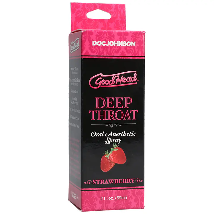 Спрей для мінету Doc Johnson GoodHead DeepThroat Spray - Sweet Strawberry 59 мл для глибокого мінету - Master