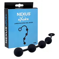 Анальні кульки Nexus Excite Large Anal Beads, силікон, макс. діаметр 3 см - Master