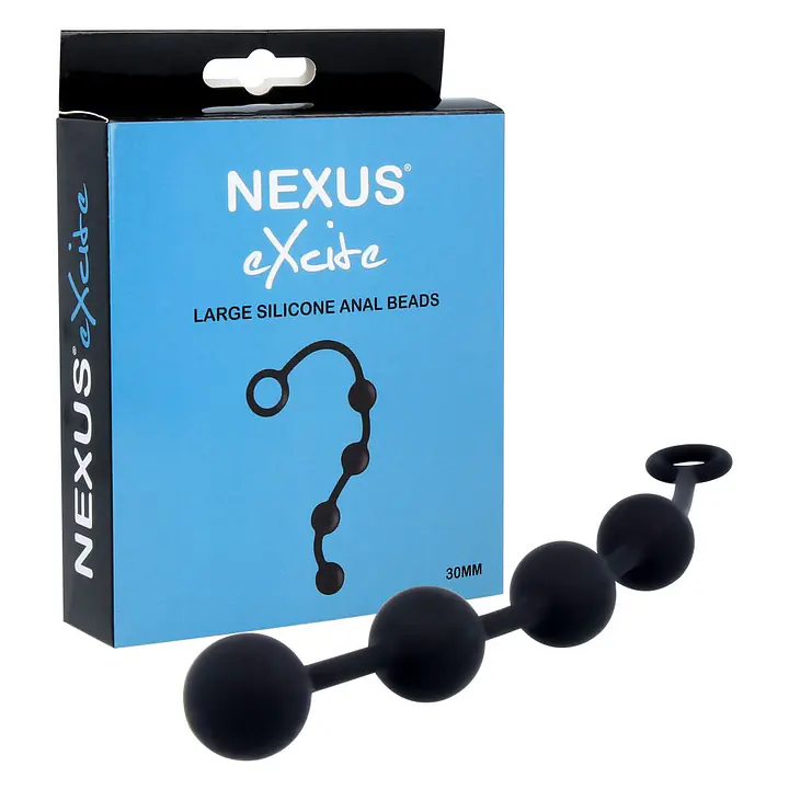 Анальні кульки Nexus Excite Large Anal Beads, силікон, макс. діаметр 3 см - Master