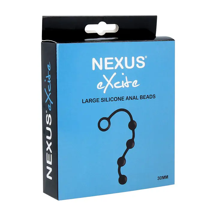 Анальні кульки Nexus Excite Large Anal Beads, силікон, макс. діаметр 3 см - Master