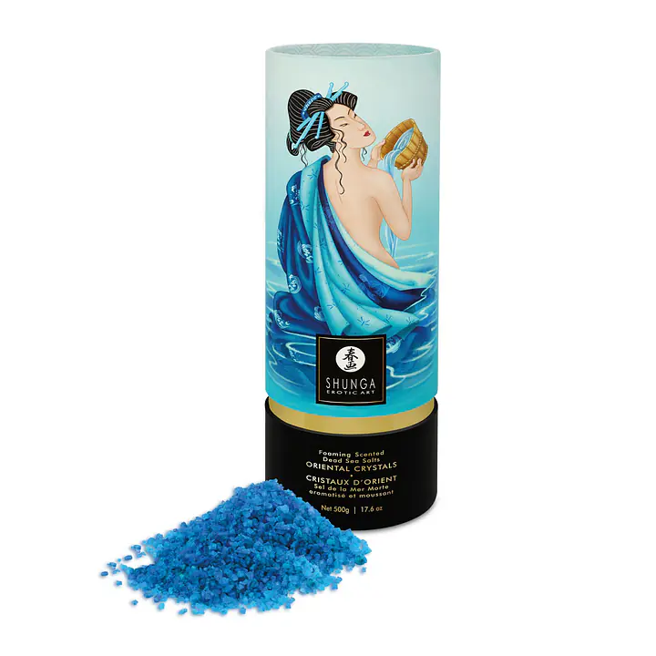Пінлива сіль для ванни Shunga Dead Sea salt Oriental Crystals — Ocean Temptations (500 г) - Master