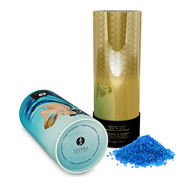 Пінлива сіль для ванни Shunga Dead Sea salt Oriental Crystals — Ocean Temptations (500 г) - Master