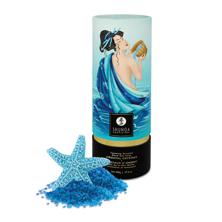 Пінлива сіль для ванни Shunga Dead Sea salt Oriental Crystals — Ocean Temptations (500 г) - Master