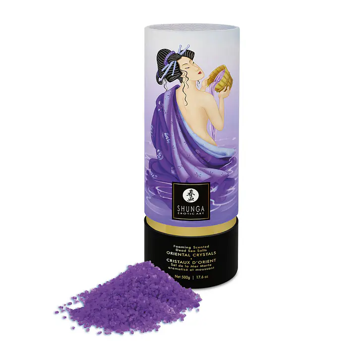 Пінлива сіль для ванни Shunga Dead Sea salt Oriental Crystals — Exotic Fruits (500 г) - Master