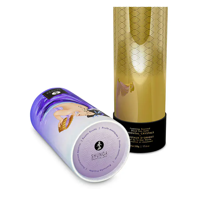 Пінлива сіль для ванни Shunga Dead Sea salt Oriental Crystals — Exotic Fruits (500 г) - Master