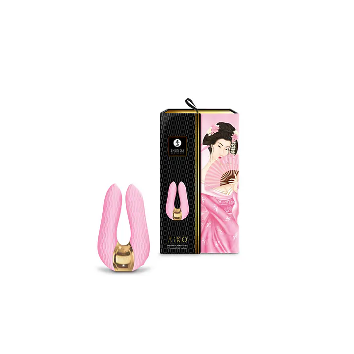 Вібратор для клітора Shunga Aiko Light Pink, гнучкі кінчики - Master