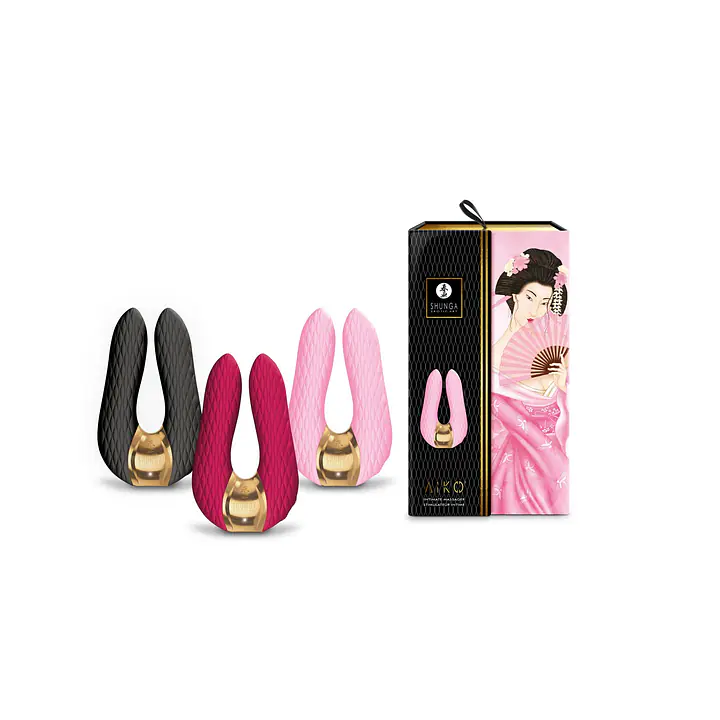 Вібратор для клітора Shunga Aiko Light Pink, гнучкі кінчики - Master