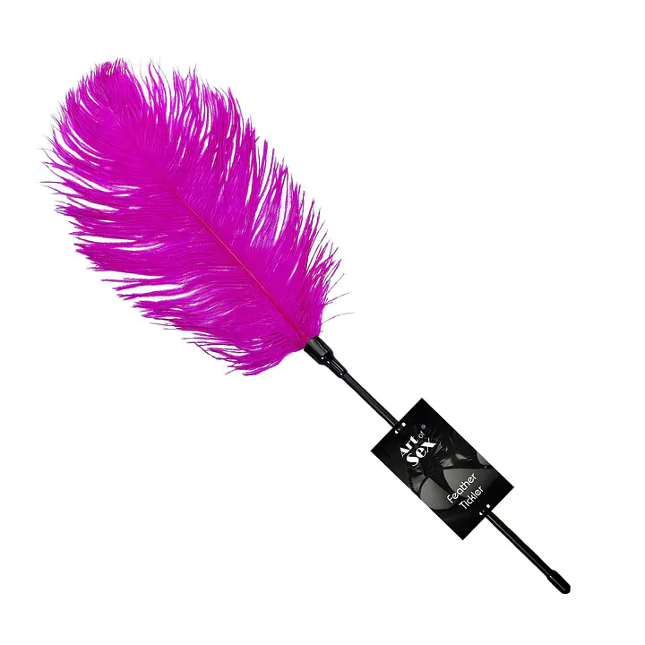 Лоскітка зі страусиним пером Art of Sex – Feather Tickler, темно-рожева - Master
