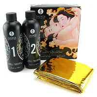 Гель для NURU-масажу Shunga Oriental Body-to-Body – Melon Mango (2 x 225 мл) плюс простирадло - Master