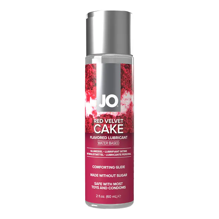 Набір смакових змазок JO Champagne&Red Velvet Cake (2×60 мл), Limited Edition - Master