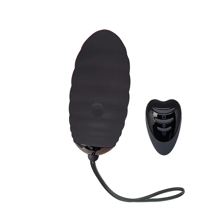 Віброяйце Adrien Lastic Ocean Breeze 2.0 Black, пульт ДК, дуже потужний мотор, 10 віброрежимів - Master