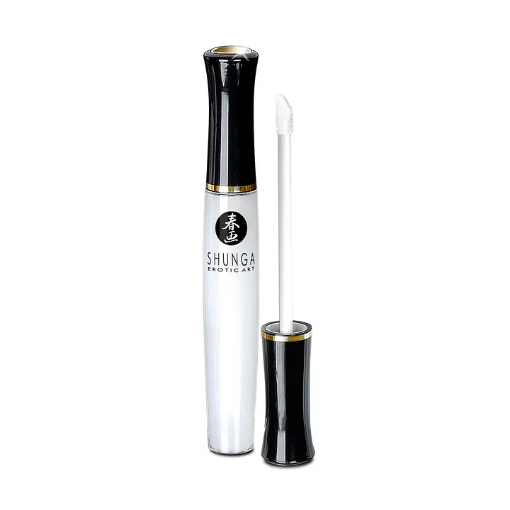 Стимулювальний блиск для губ Shunga LIPGLOSS – Coconut Water (10 мл), ефект поколювання, холод-тепло - Master