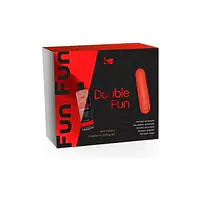 Набір Intt DOUBLE FUN: віброкуля (10 режимів, перезаряджувана), полунична змазка на водній основі - Master