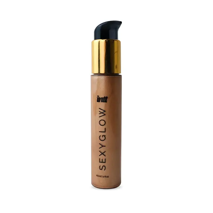 Крем-шимер для тіла Intt Sexy Glow (60 мл) з олією ши та ароматом ванілі, сяйна засмагла шкіра - Master