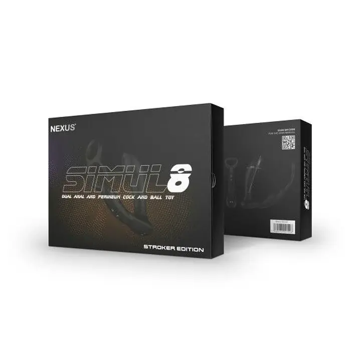 Масажер простати Nexus Simul8 Stroker Edition з ерекційним кільцем, перлинний масаж + вібрація - Master
