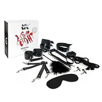 Набір BDSM Art of Sex – Set Leather, 10 предметів, чорний, натуральна шкіра - Master