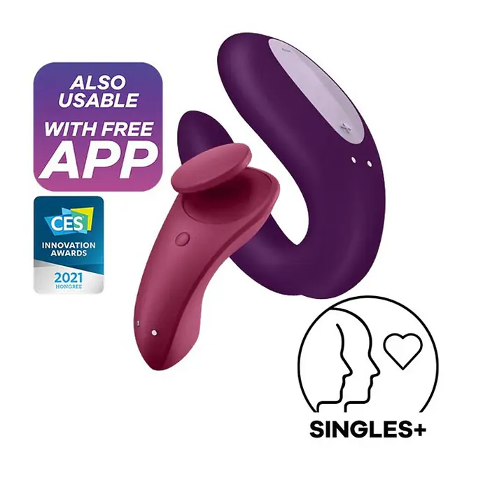 Набір Satisfyer Partner Box 1 (вібратор для пар Double Joy + вібратор у трусики Sexy Secret) - Master