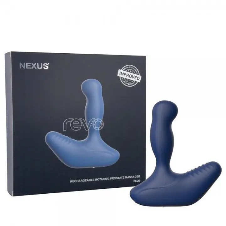 Масажер простати Nexus Revo Blue з головкою що обертається, макс. діаметр 3,2 см - Master