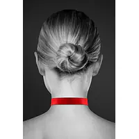 Чокер з замочком-сердечком Bijoux Pour Toi - HEART LOCK Red, екошкіра - Master