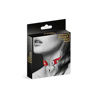 Чокер з замочком-сердечком Bijoux Pour Toi - HEART LOCK Red, екошкіра - Master