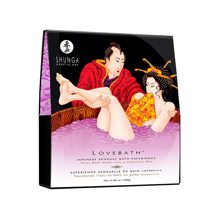 Гель для ванни Shunga LOVEBATH – Sensual Lotus 575 г, робить воду ароматним желе зі SPA-ефектом - Master