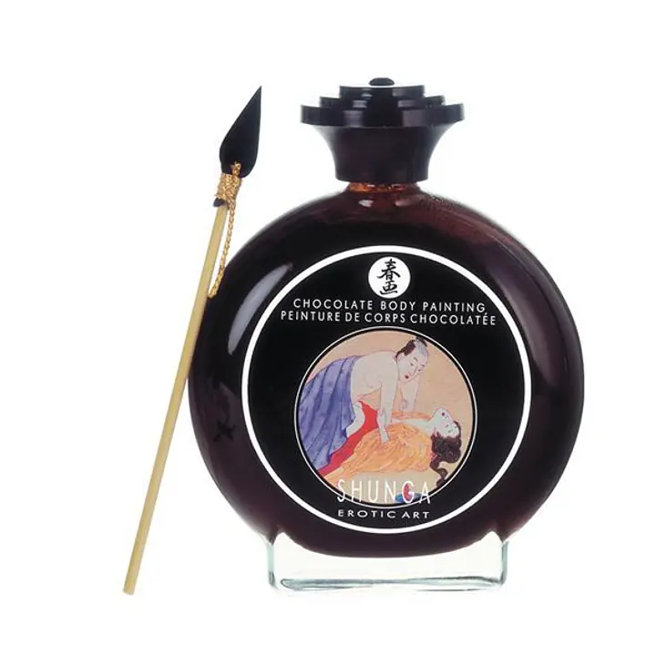 Фарба для тіла Shunga BODYPAINTING – Aphrodisiac chocolate (100 мл) без глютену та парабенів - Master