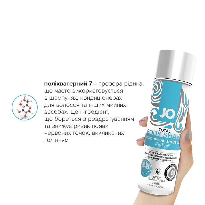 Гель для гоління JO TOTAL BODY — Anti-bump Intimate Shaving Gel (240 мл) зволожувальний - Master