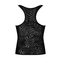 Чоловіча напівпрозора майка-борцовка з візерунком Obsessive T103 tank top S/M/L, чорна - Master