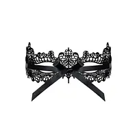 Мереживна маска Obsessive A701 mask, єдиний розмір, чорна - Master