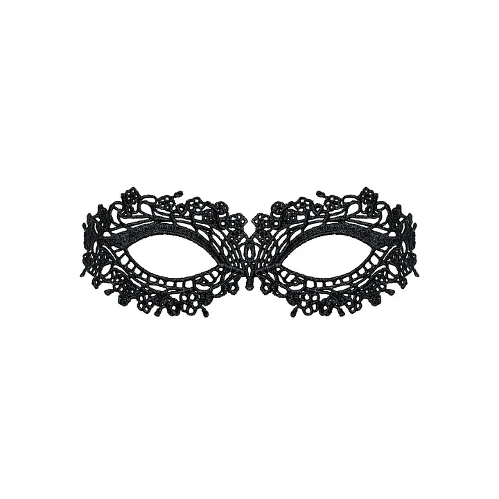 (SALE)Мереживна маска Obsessive A710 mask, єдиний розмір, чорна - Master