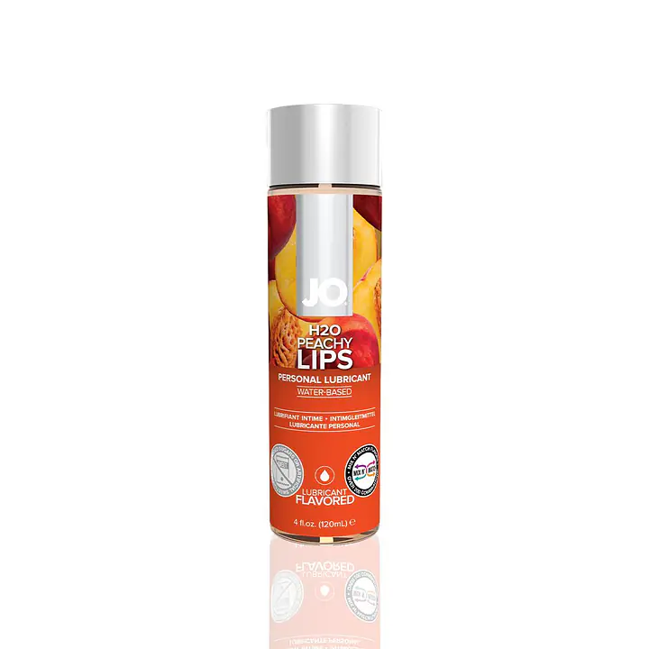 Змазка на водній основі JO H2O — Peachy Lips (120 мл) без цукру, рослинний гліцерин - Master