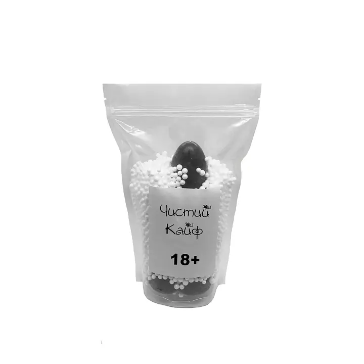 Крафтове мило-член із присоскою Чистий Кайф Black size L, натуральне - Master
