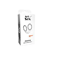 Сексуальна прикраса на пеніс та мошонку Art of Sex - Jerome, Срібло - Master