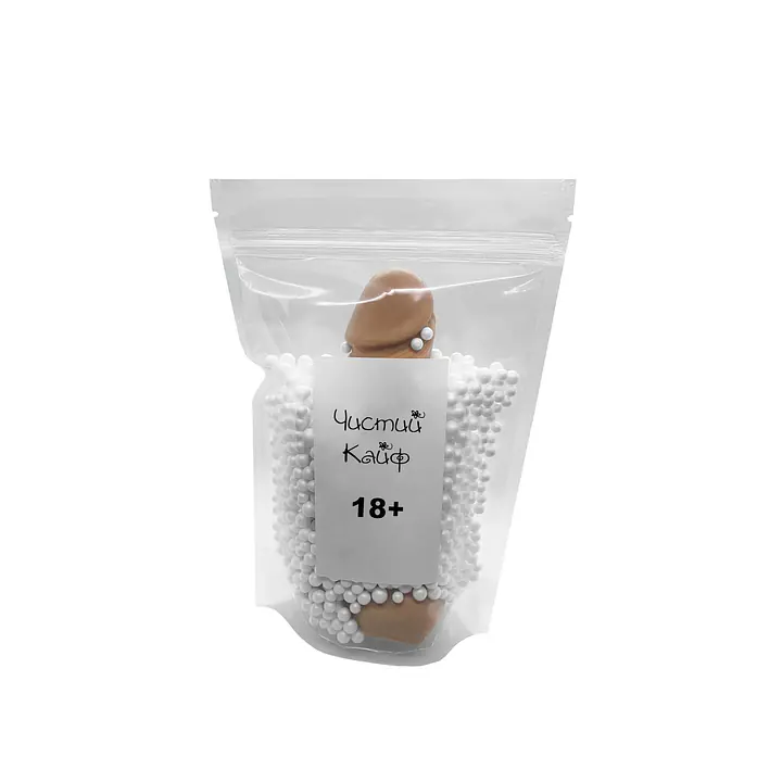 Крафтове мило-член із присоскою Чистий Кайф Brown size M, натуральне - Master