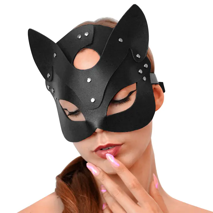 Маска Кішечки Art of Sex - Cat Mask, Чорний - Master