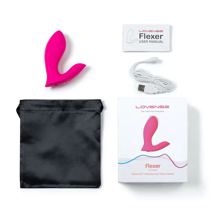 Смарт-вібратор у трусики Lovense Flexer, манливий рух + вібрація, стимуляція клітора та точки G - Master
