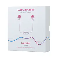 Смарт-вібратор для грудей Lovense Gemini, регулювання стискання соска, можна носити - Master