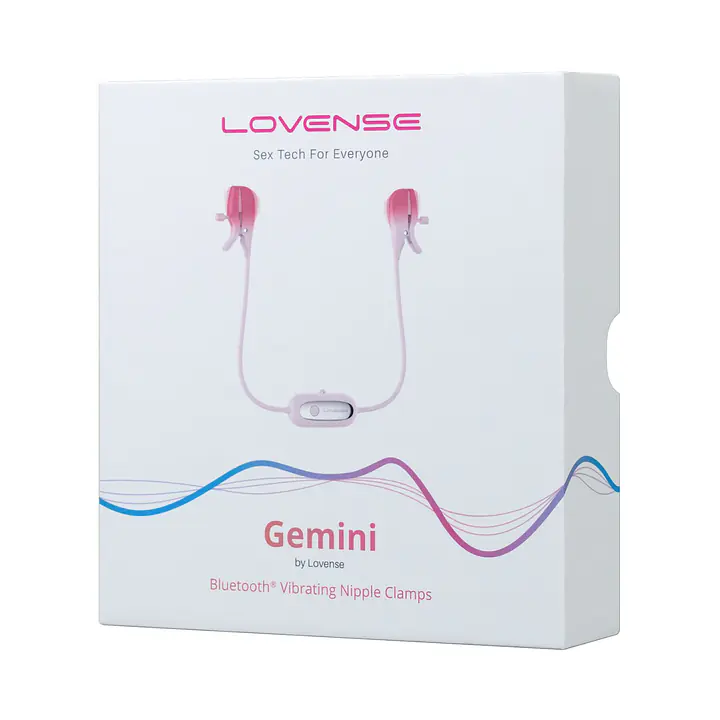Смарт-вібратор для грудей Lovense Gemini, регулювання стискання соска, можна носити - Master