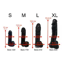 Крафтове мило-член із присоскою Чистий Кайф Violet size L, натуральне - Master
