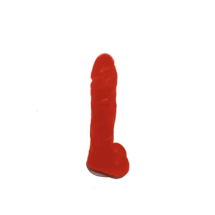 Крафтове мило-член із присоскою Чистий Кайф Red size L, натуральне - Master