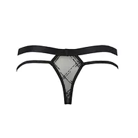 Чоловічі прозорі стринги Passion 029 THONG COLLIN L/XL Black, сітка - Master