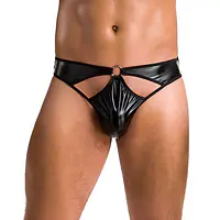Чоловічі стринги Passion 033 THONG PAUL L/XL Black, під латекс - Master