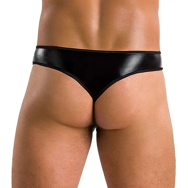Чоловічі стринги Passion 033 THONG PAUL L/XL Black, під латекс - Master