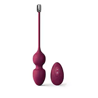 Вагінальні кульки Dorcel LOVE BALLS PLUM, вібрації та рухи внутрішньої кульки, пульт ДК - Master