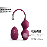 Вагінальні кульки Dorcel LOVE BALLS PLUM, вібрації та рухи внутрішньої кульки, пульт ДК - Master