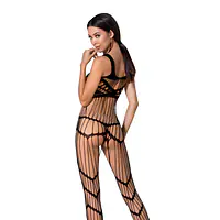 Бодістокінг Passion BS058 black, комбінезон, дуже повітряний - Master