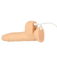 Фалоімітатор-пульсатор Naked Addiction 6.5″ Thrusting Dong With Remote, рухи вперед-назад, пульт ДК - Master
