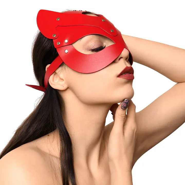 Маска Кішечки Art of Sex - Cat Mask, Червоний - Master
